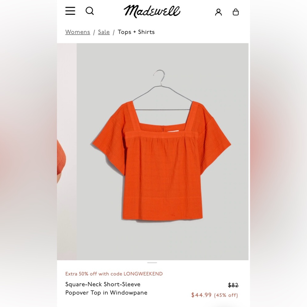 New! Madewell Top